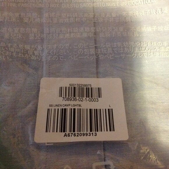 Banana Republic Men's Light Blue Button-Down Polo Shirt - Large - New with Tags - Picture 5 of 6